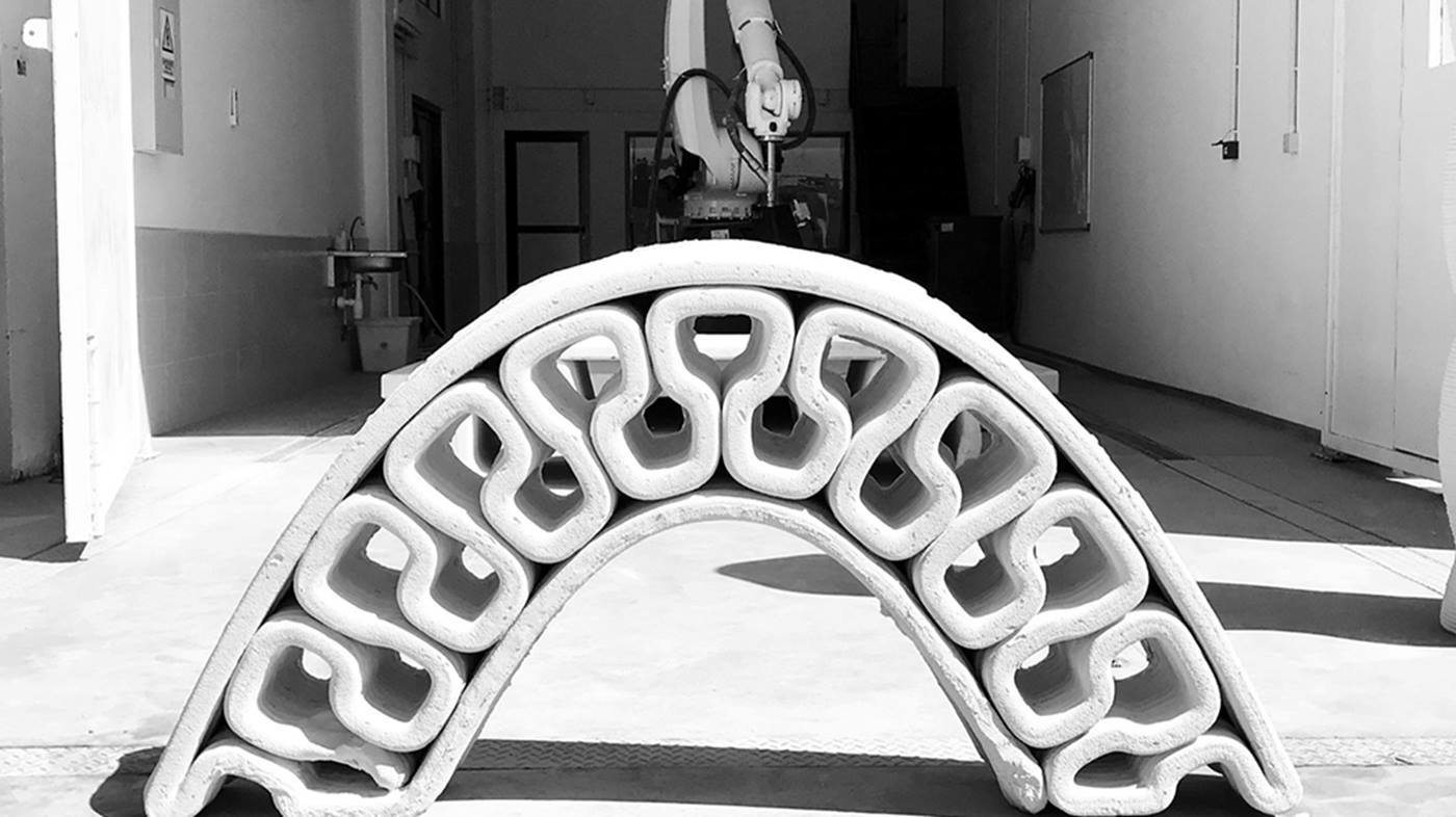 Skulptur aus Beton  gedruckt in 3D