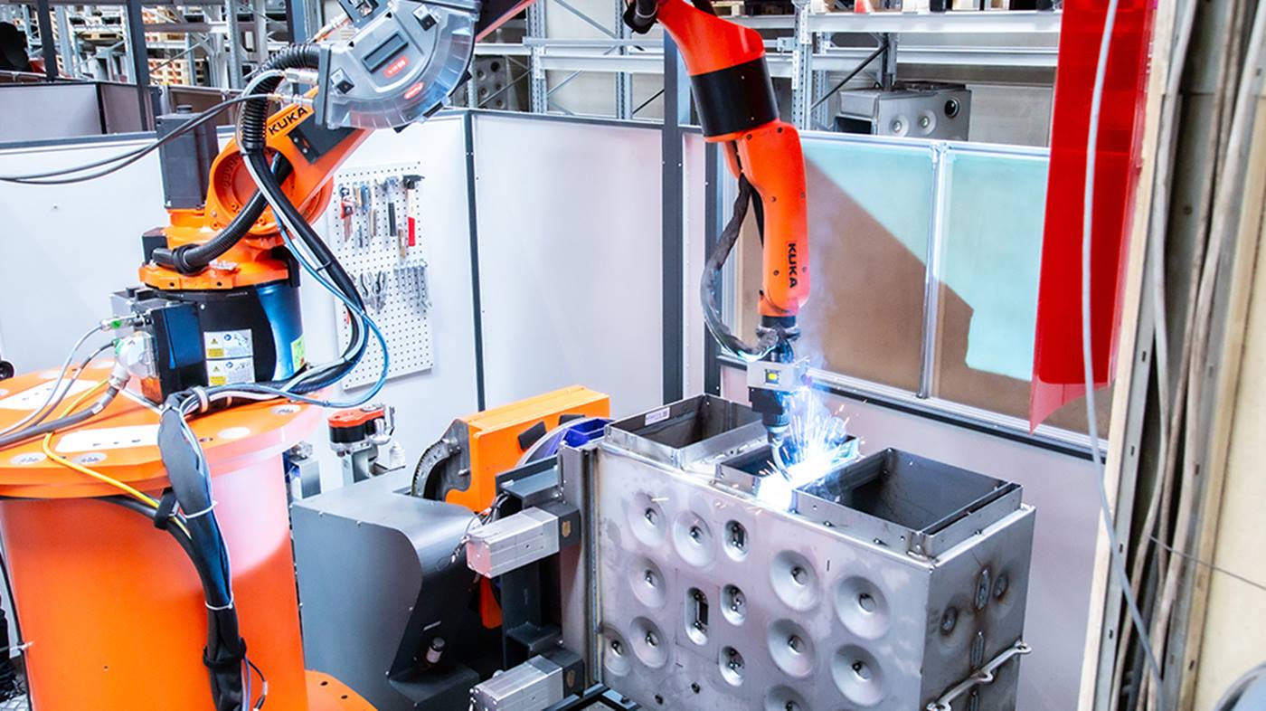 Volautomatisch boiler lassen met KUKA