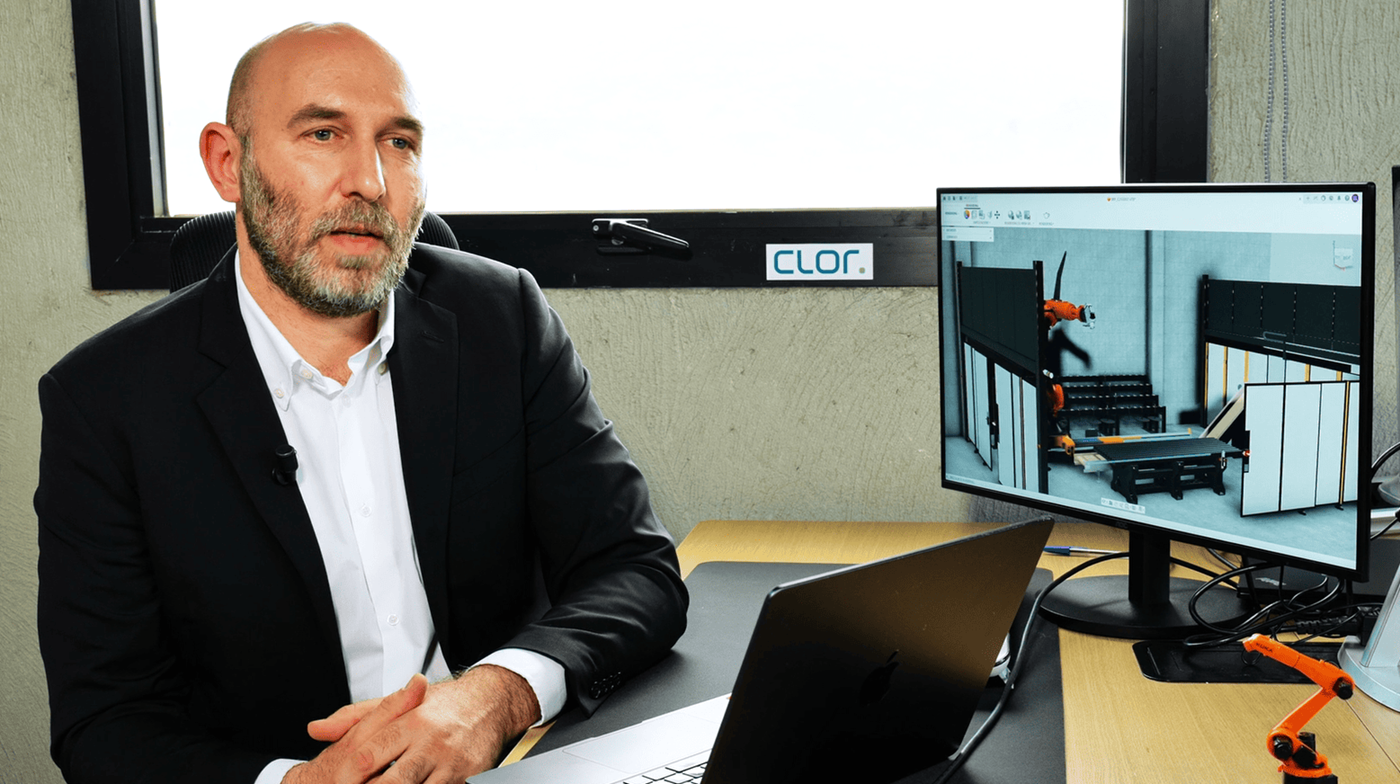 Applicazione robotica avanzata Clor Industry per lavorazione di materiali complessi