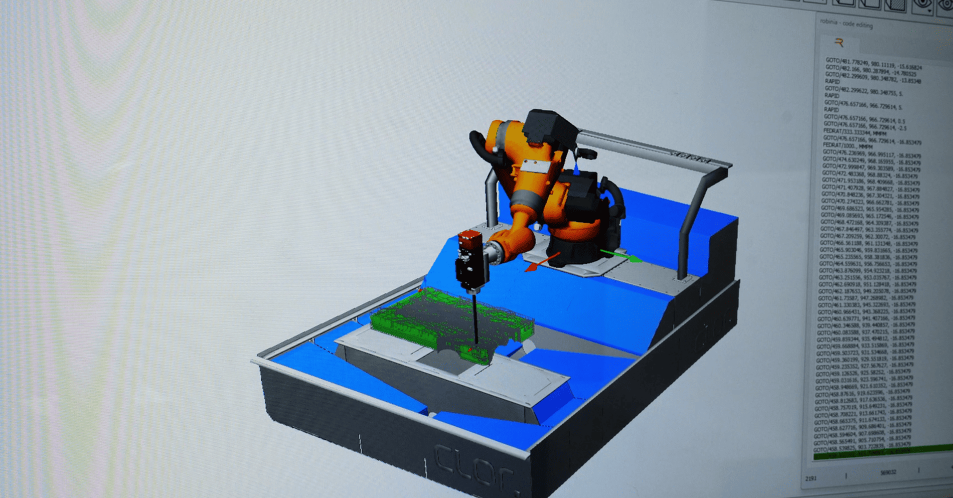 Applicazione robotica complessa per lavorazione di componenti industriali speciali