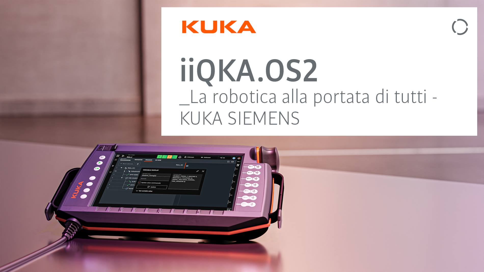 La robotica alla portata di tutti workshop KUKA Siemens del 17 marzo