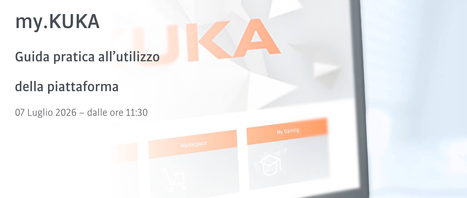 Webinar my.KUKA KUKA Roboter Italia 2 Luglio 2026