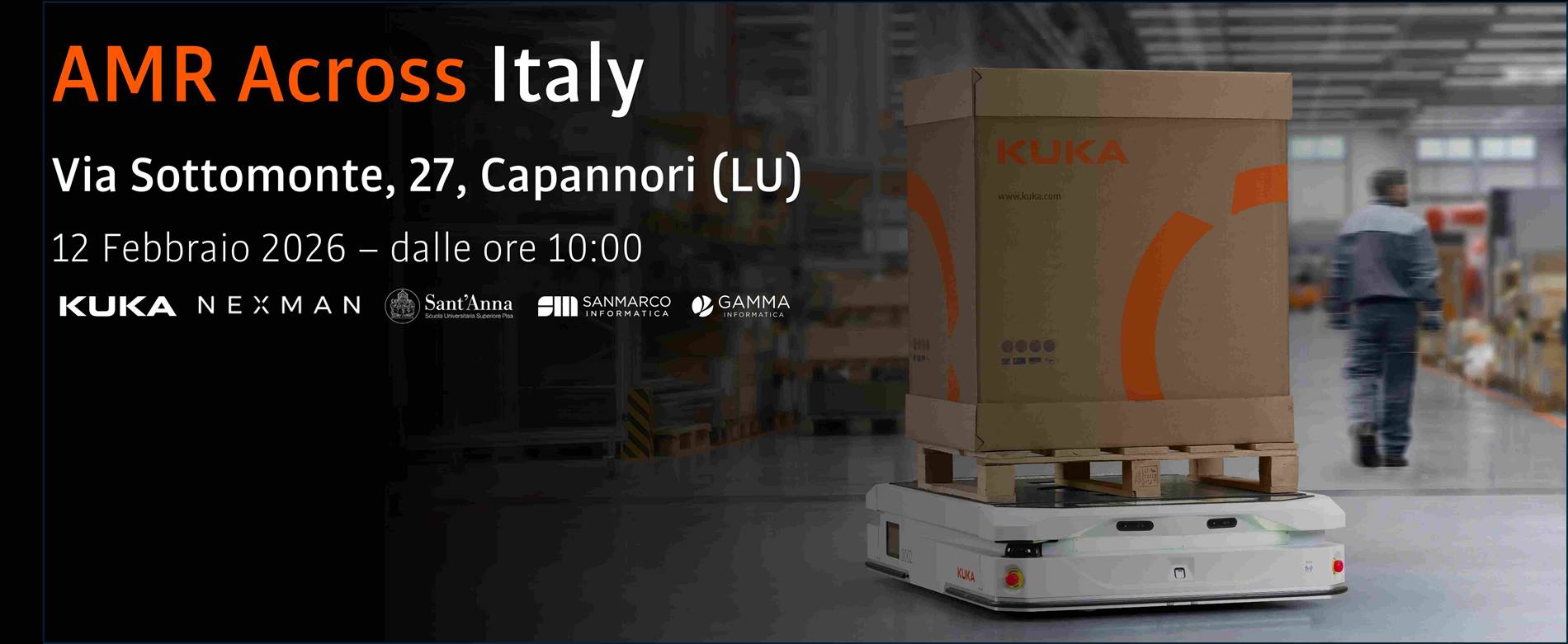 AMR Across KUKA Roboter Italia in Nexman a Lucca