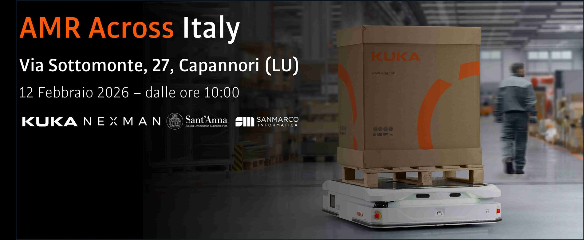 AMR Across KUKA Roboter Italia in Nexman a Lucca