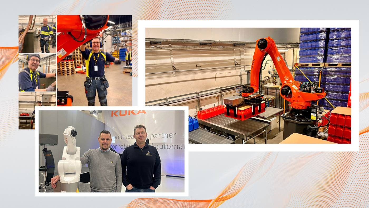 Image of KUKA robots with the company Aspen