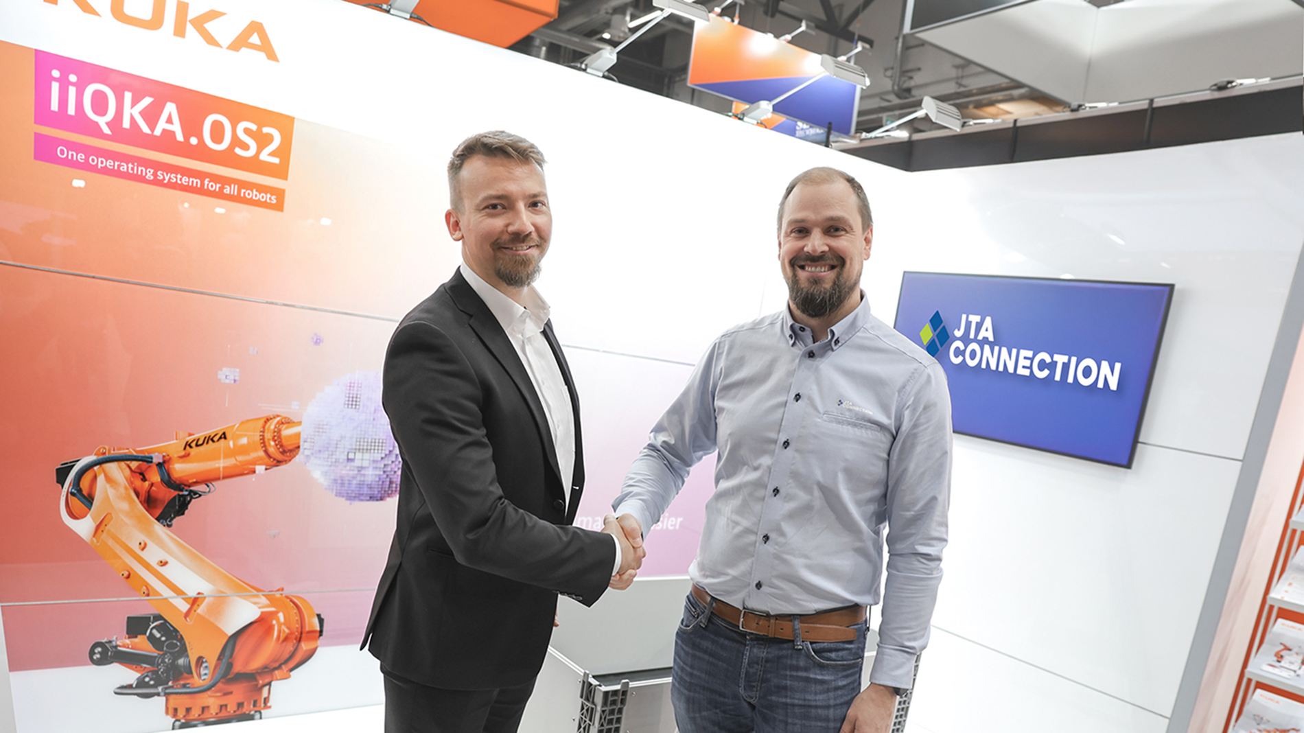 Juho Pulakka, CTO at JTA Connection Markus Nikkanen KUKA