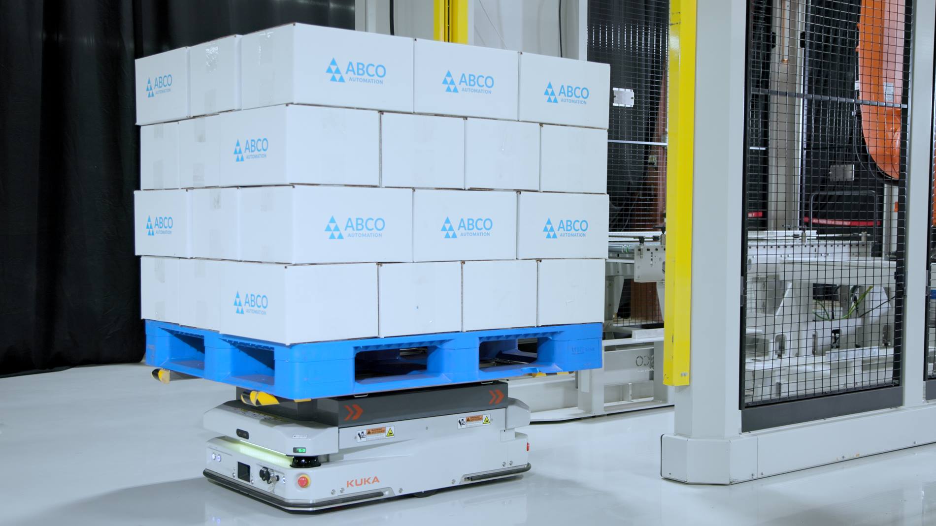 KUKA AMR and Palletizing Robot