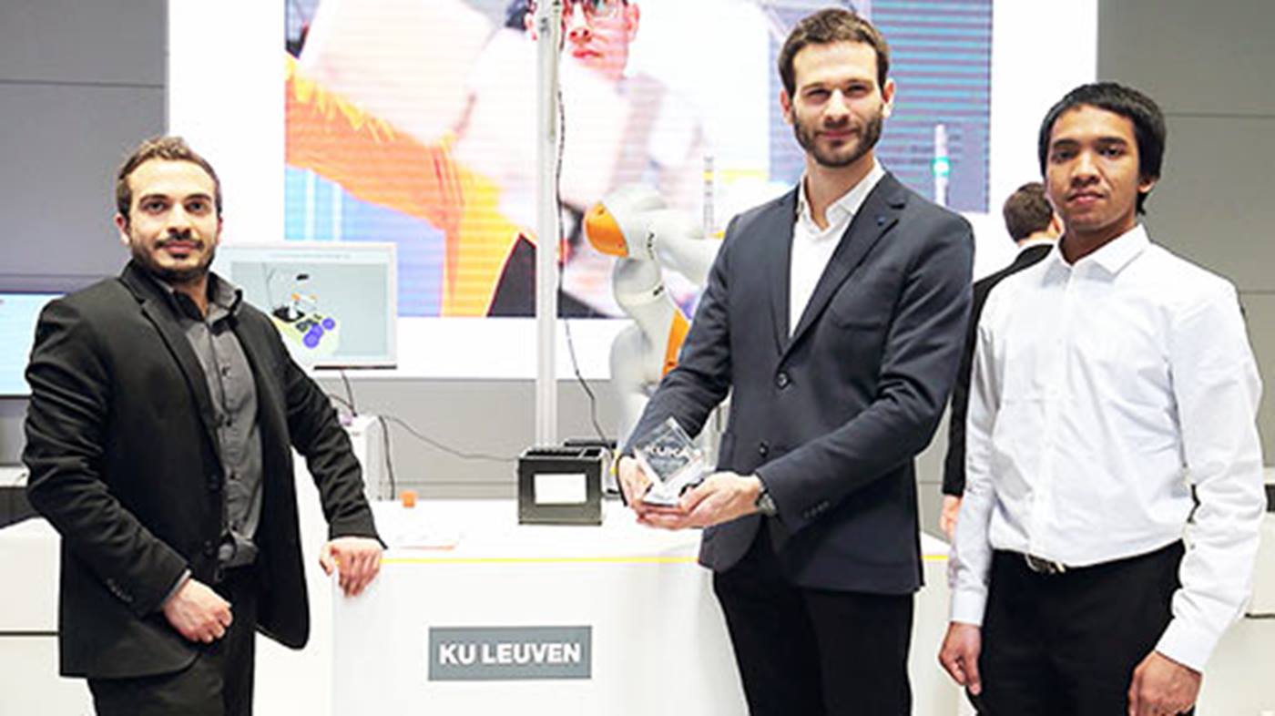 KUKA Innovation Award 2016 Finalisten der KU Leuven, Team Buddybot