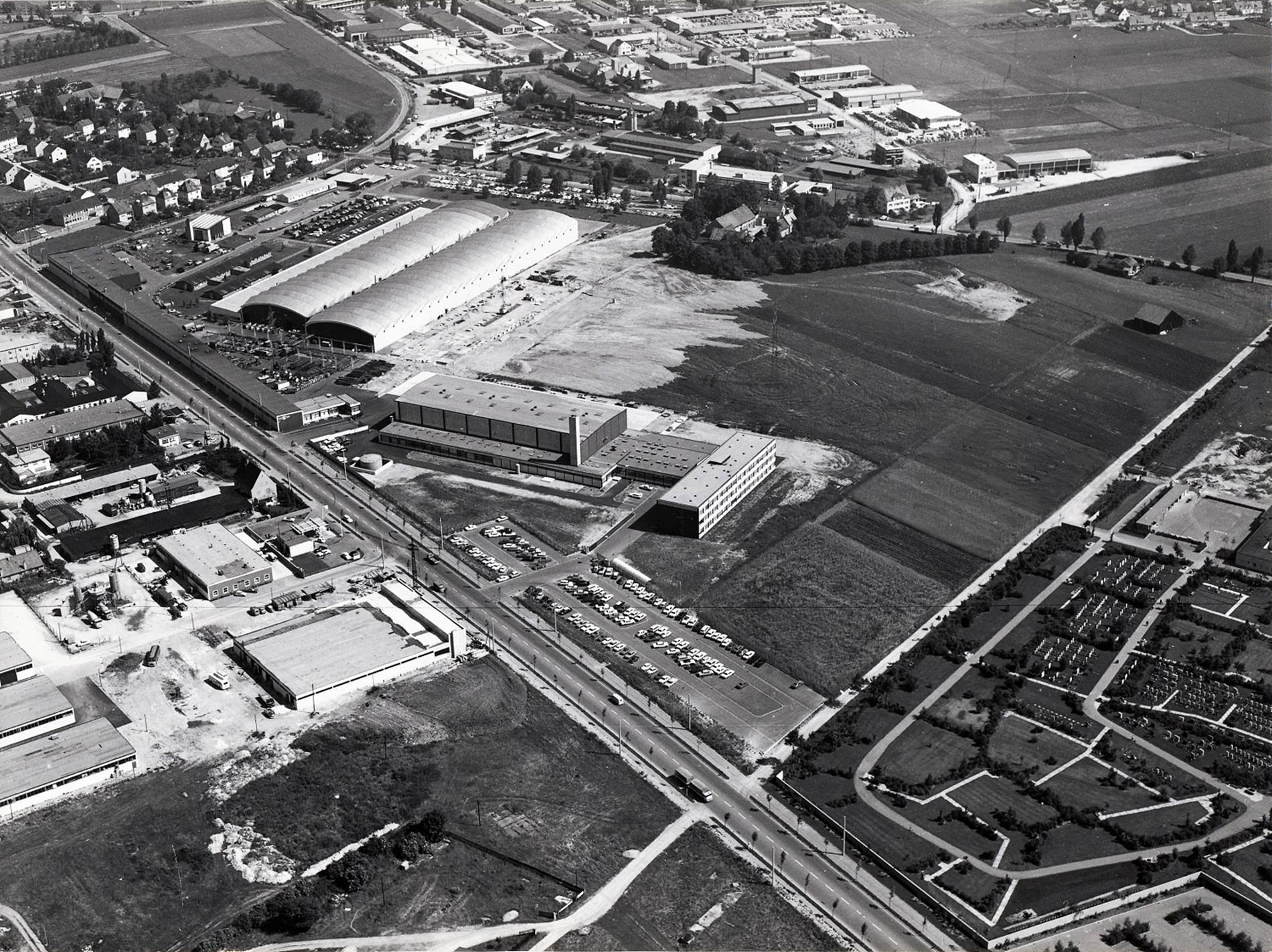 KUKA Standort Augsburg Luftbildaufnahme 1966