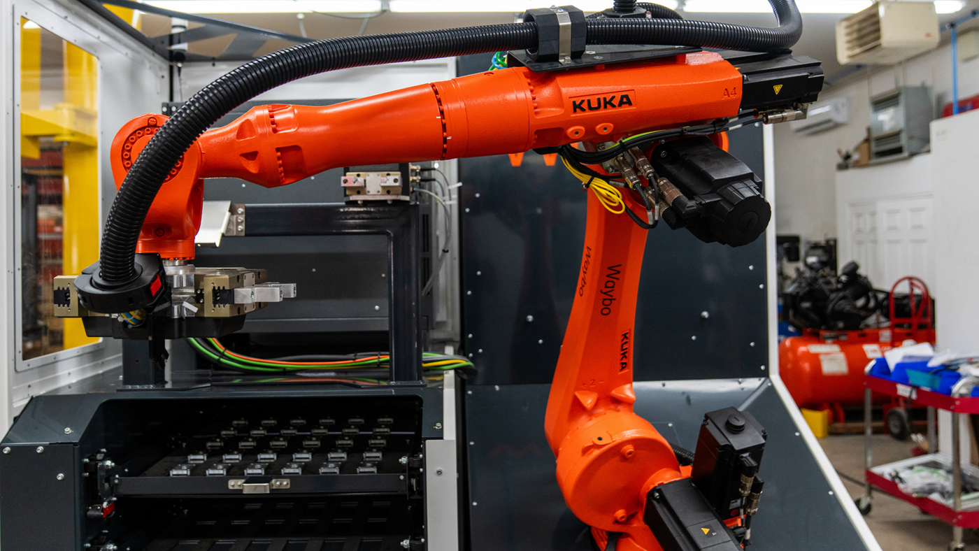 KUKA robot handling part