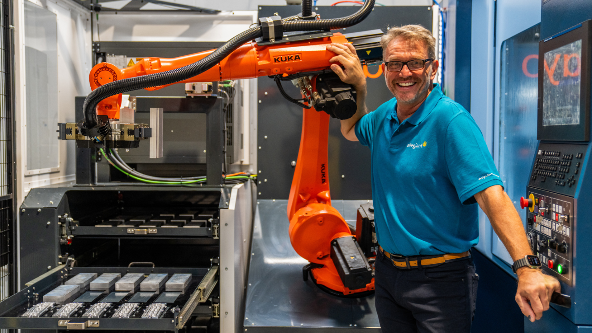 KUKA robot for machine shop
