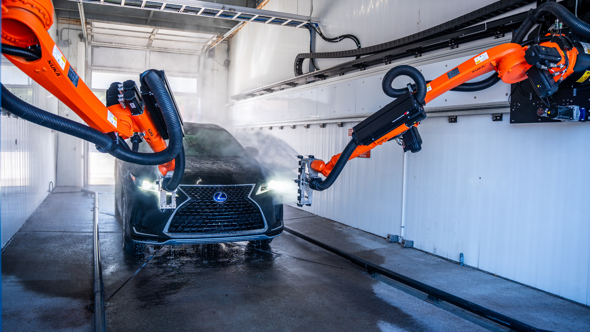 Car washing robots