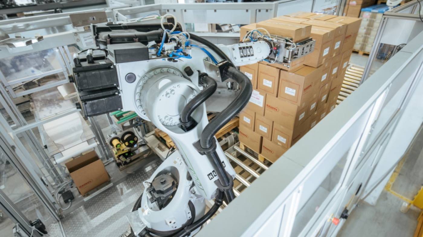 From manufacturing to packaging in a short time, the robots get the job done.