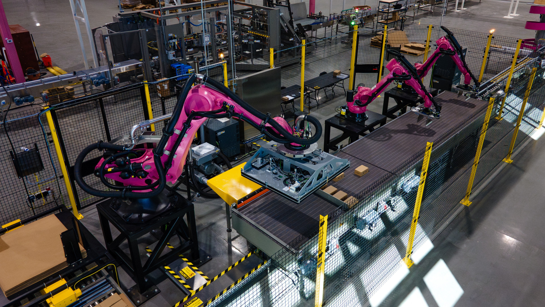 KUKA Robots collate and palletize cases of yogurt at Coconut Cult