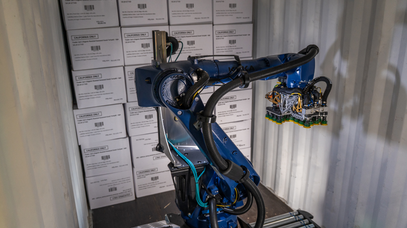 The KR IONTEC Robot provides flexibility for material handling in warehouse and logistics applications 