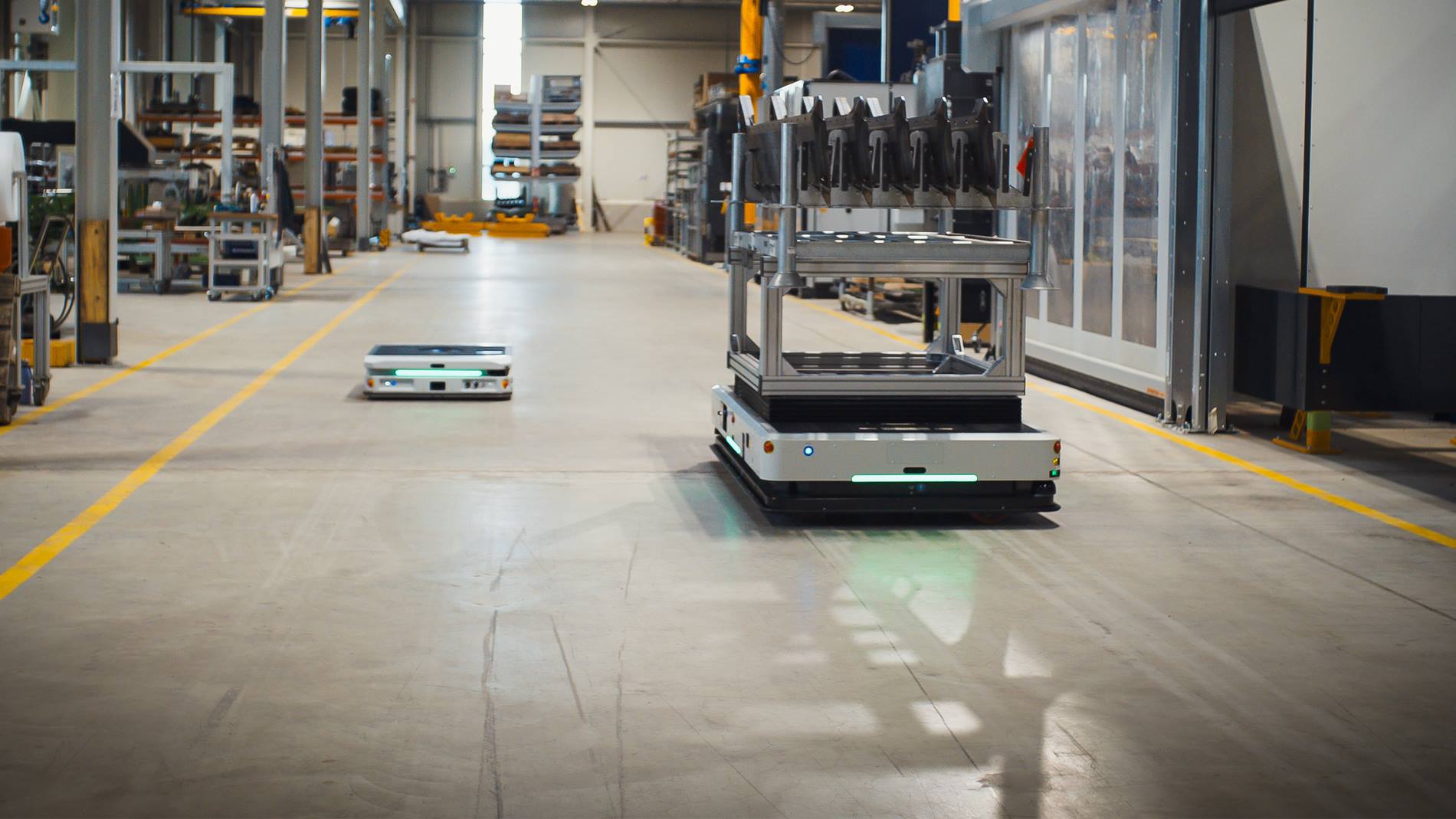 Optimierter Materialfluss durch autonome mobile Roboter