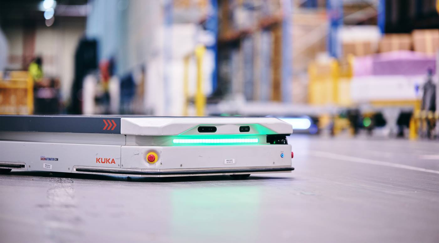 Automated internal material handling with AMRs | KUKA