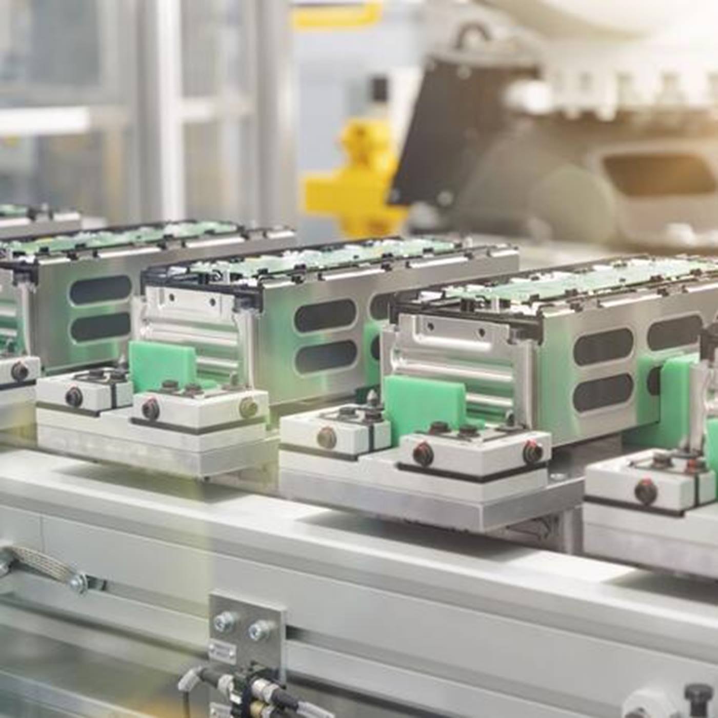 Battery pack assembly line Webasto Schierling Germany