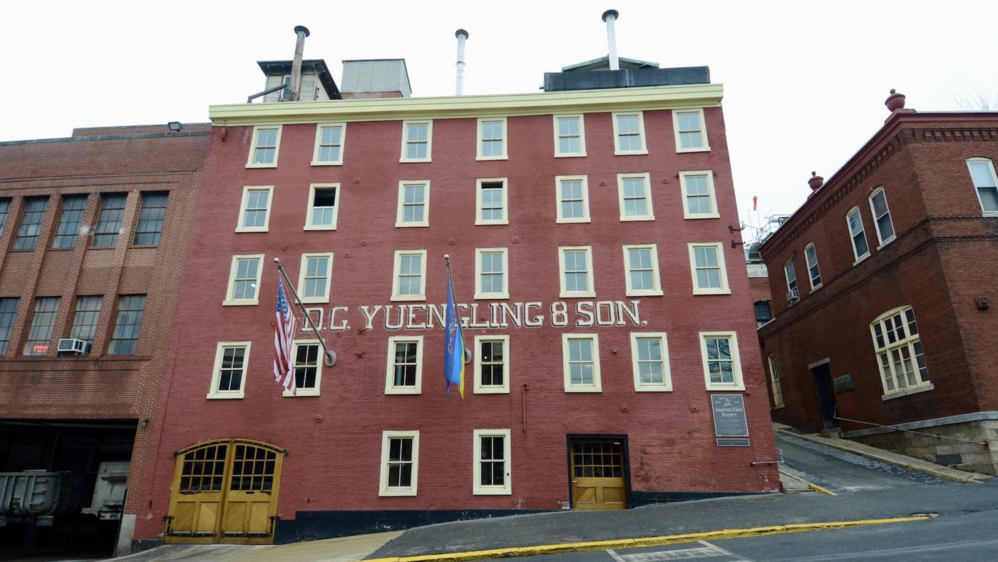 Yuengling Brewery building in Pottsville, PA