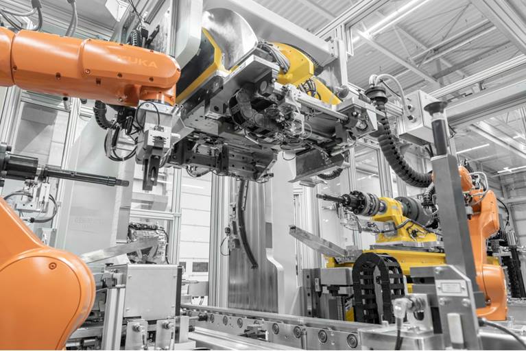 Montage von Elektromotoren