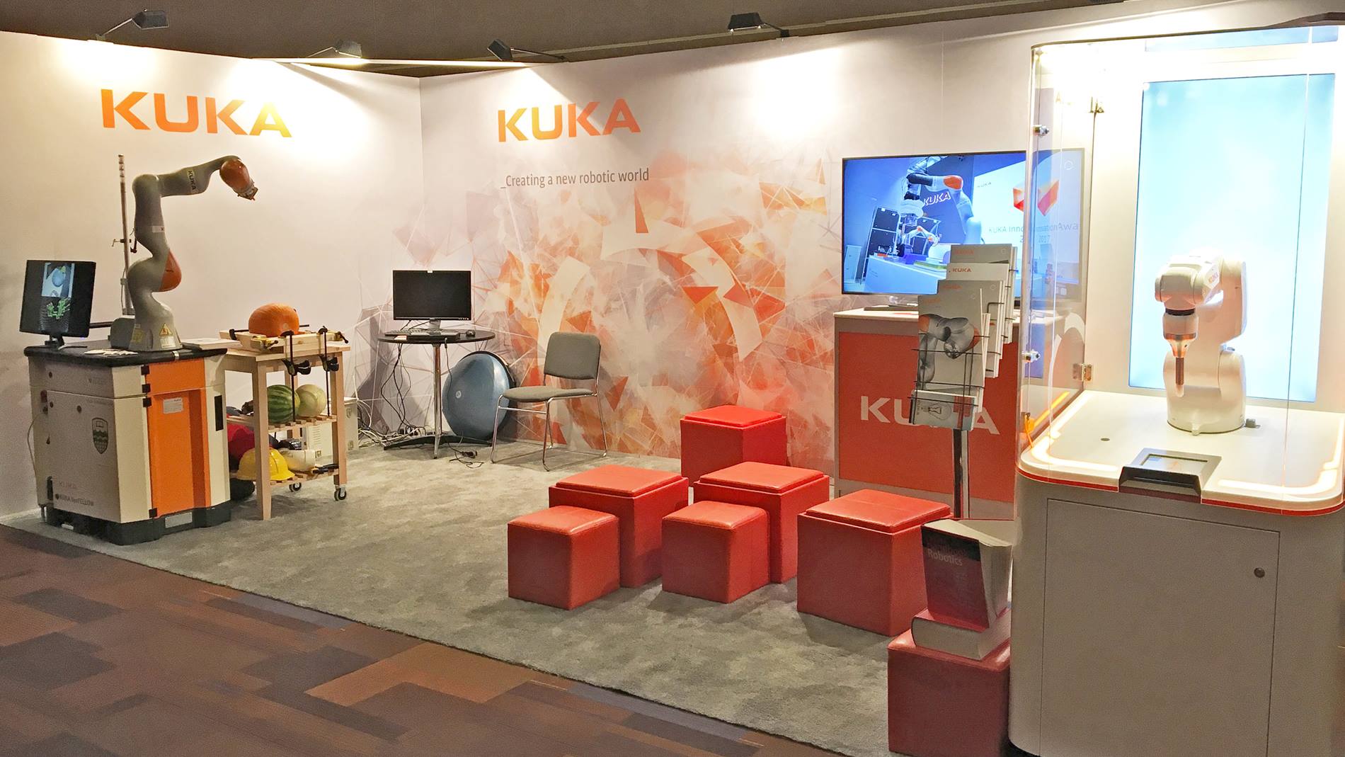 The KUKA booth at IROS 2017