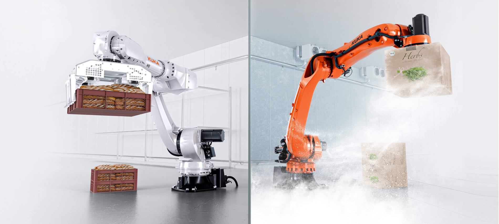Automatisierung der Lebensmittelbranche mit Industrierobotern von KUKA