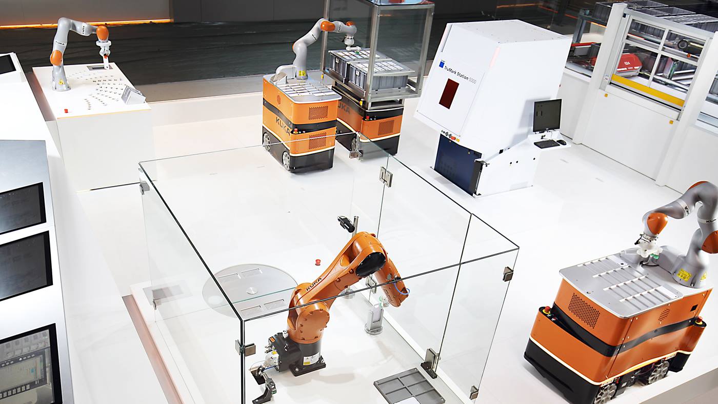 KUKA präsentiert auf der Hannover Messe eine Applikation zur Fabrik der Zukunft