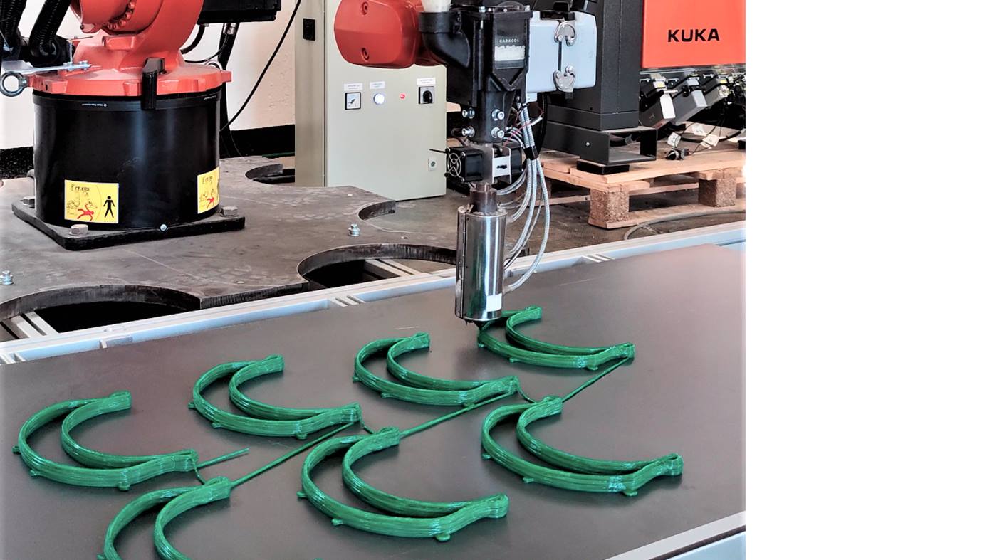 KUKA robots print protective equipment