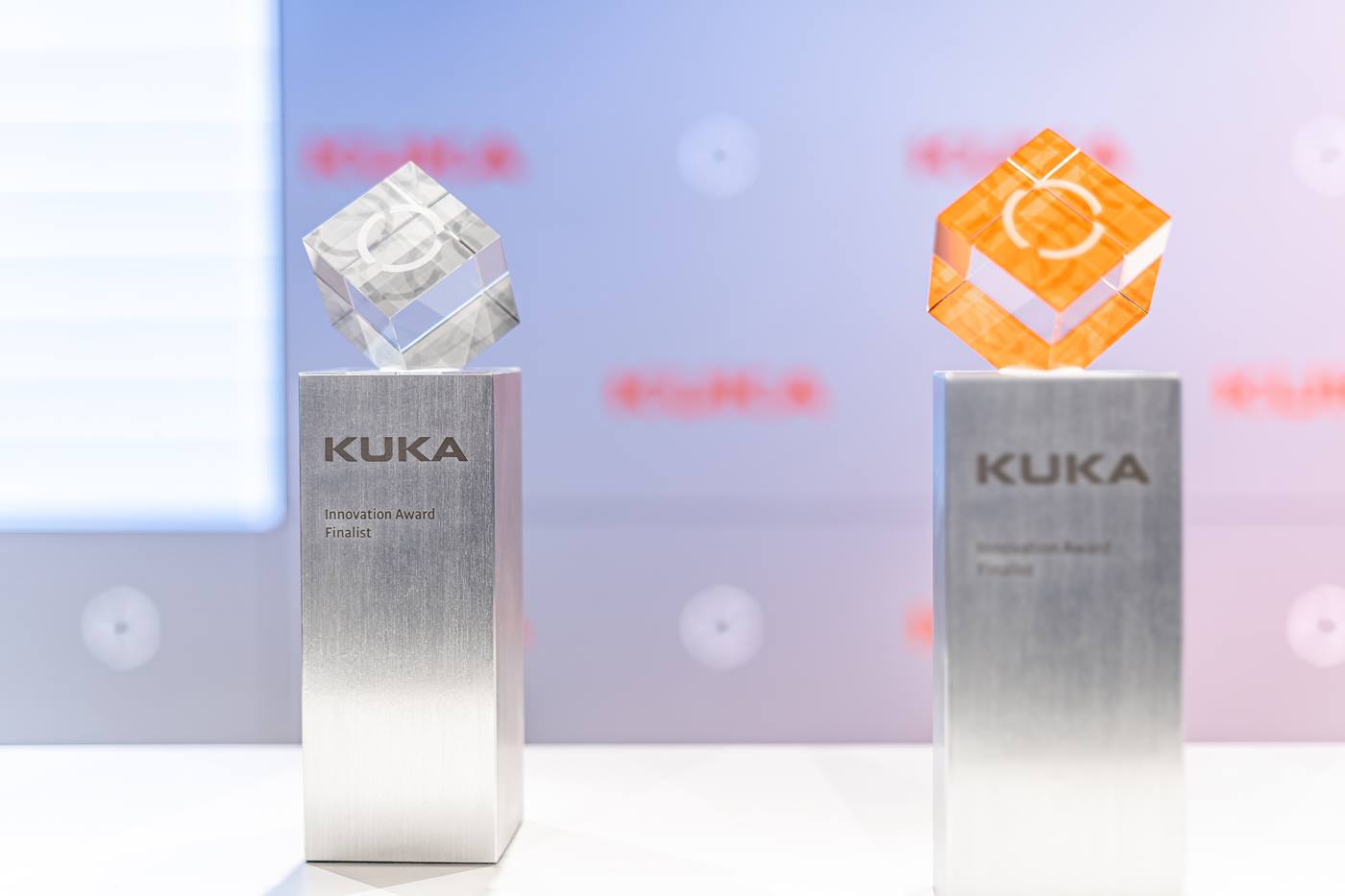 Trophy of the KUKA Innovation Award 2024