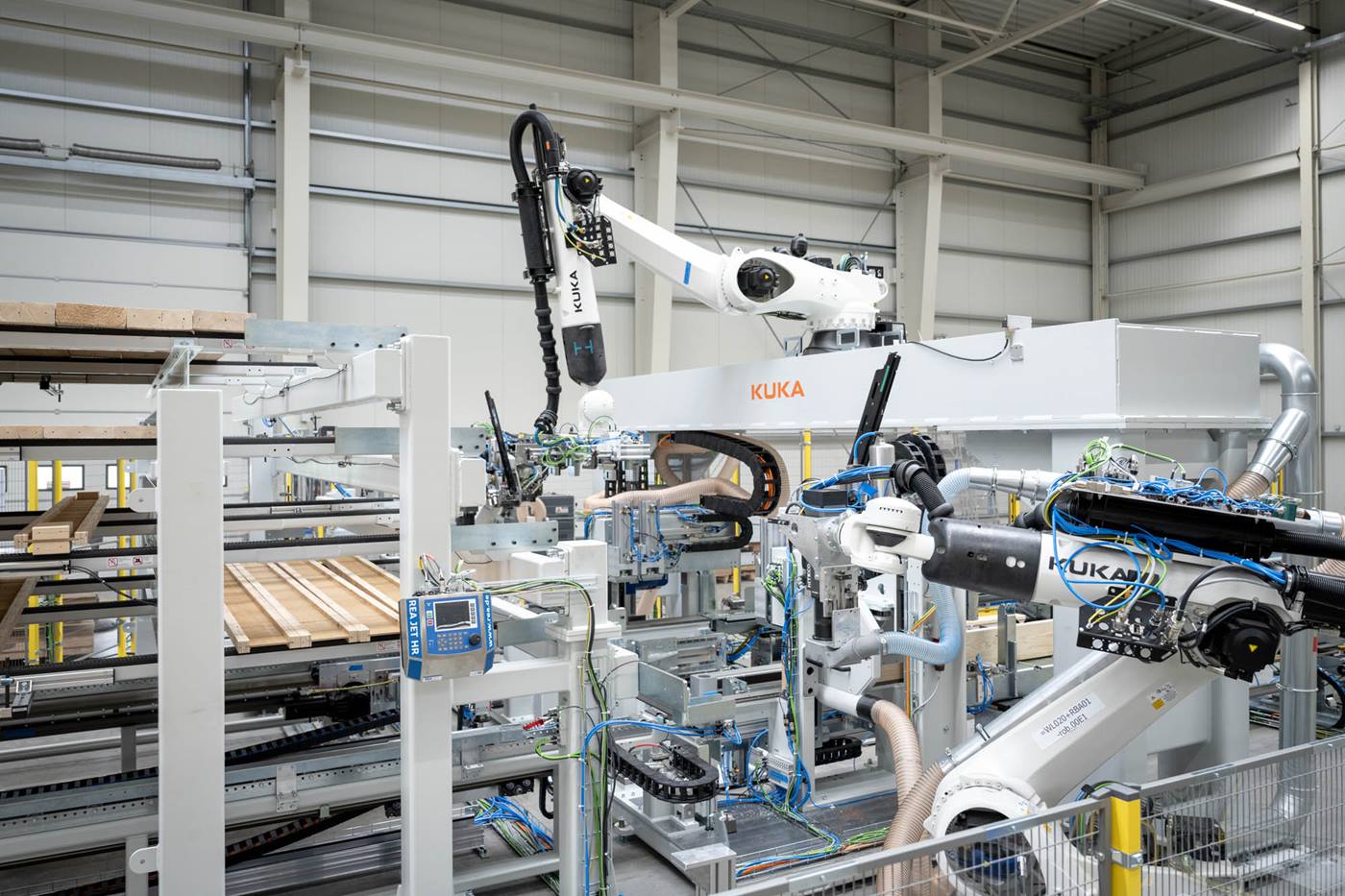 Modular house building Production line