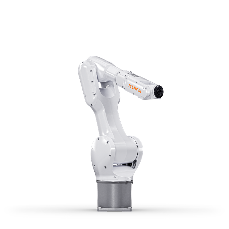 KR AGILUS robot freestanding against a white background
