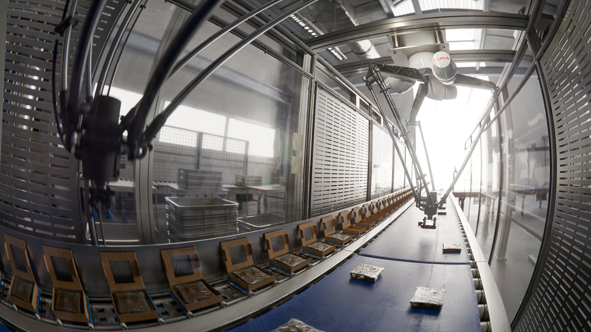 Der Automatisierungsexperte aus Augsburg präsentiert mit drei Applikationen die Möglichkeiten des Pick-and-Place und Packaging in Kombination mit AMR und intelligenter Software.