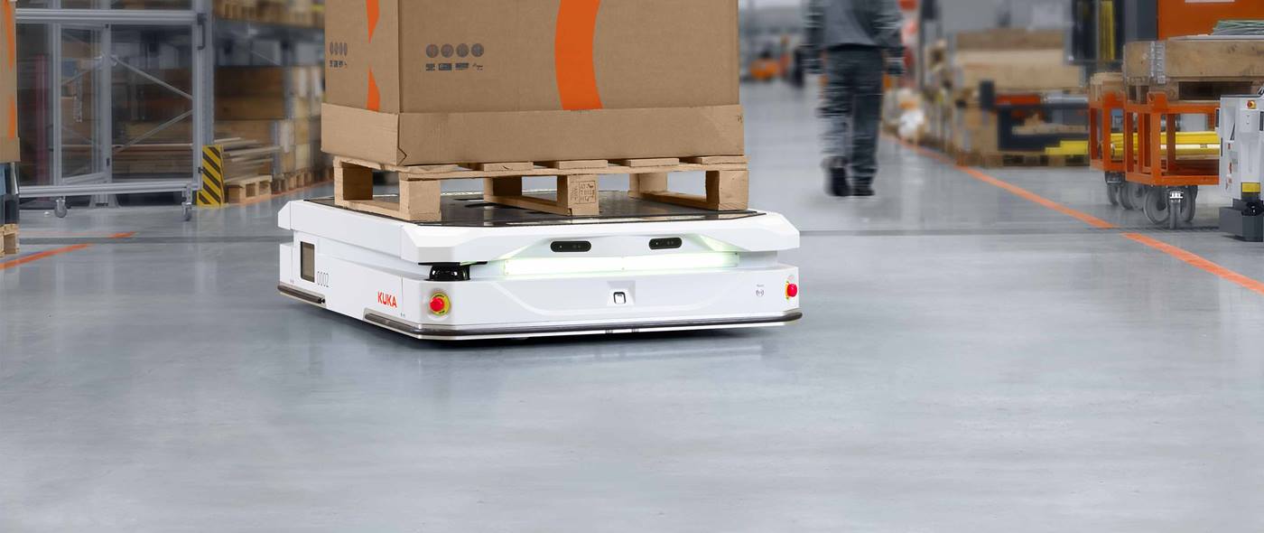 KUKA AMR erleichtert autonom und flexibel die Abläufe in der Intralogistik Ihres Unternehmens