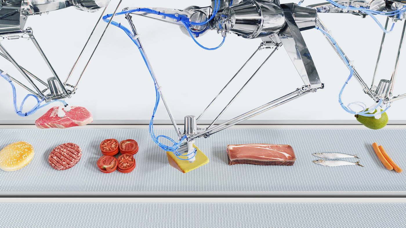 KUKA DELTA Robots_Hygienic_Design offene Lebensmitteln Primärverpackung von Lebensmitteln