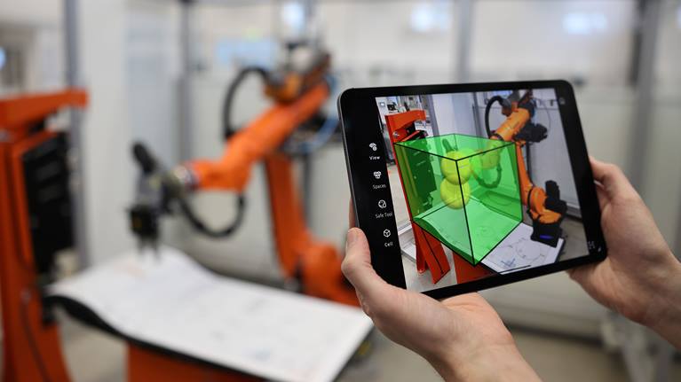 KUKA-Augmented-RealitySoftware für Roboter auf Smartphone oder Tablet