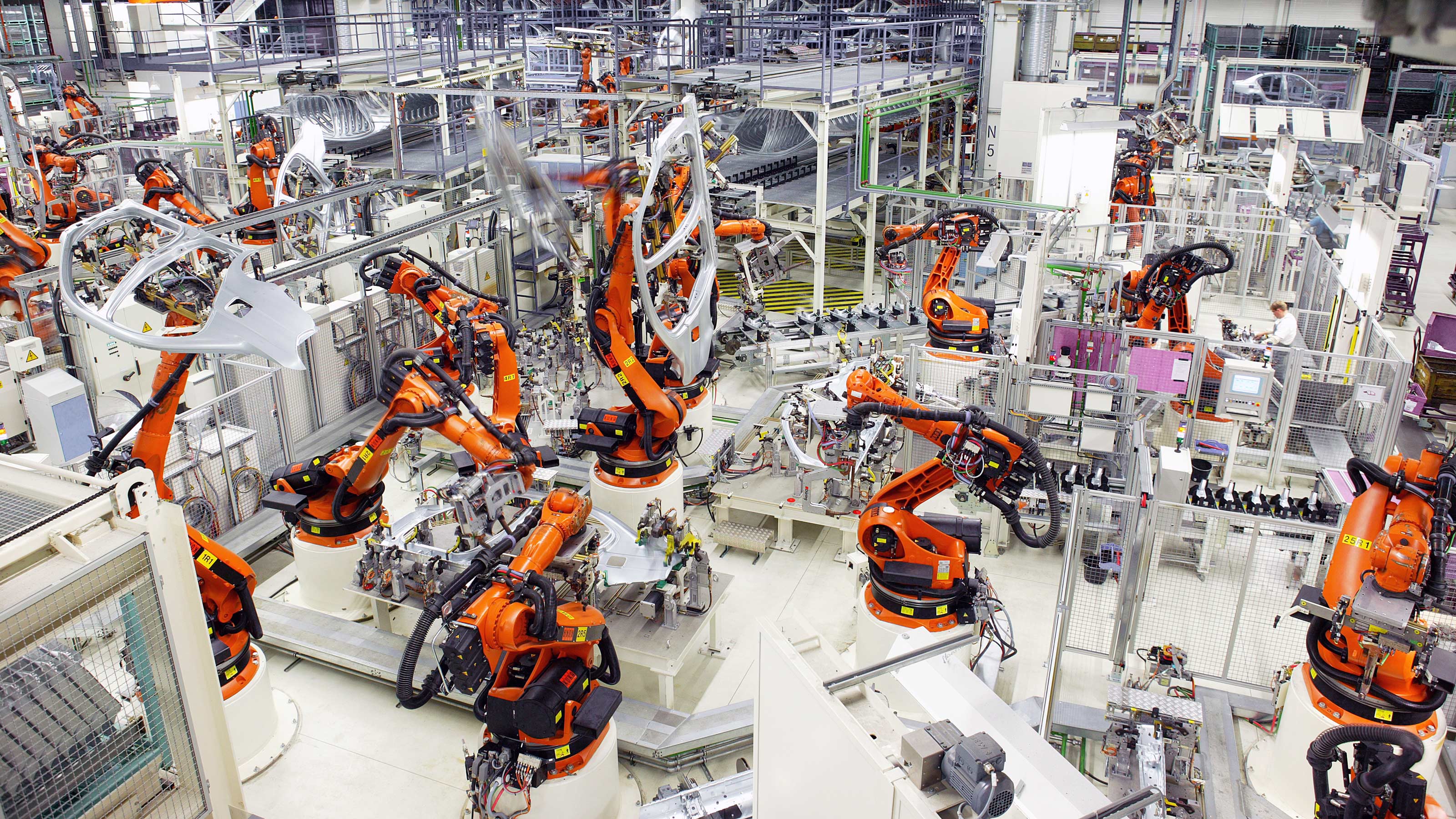 Технопарк автоматизация. Завод фабрика kuka в Германии. Фирма kuka роботы. Промышленные роботы. Машиностроение.
